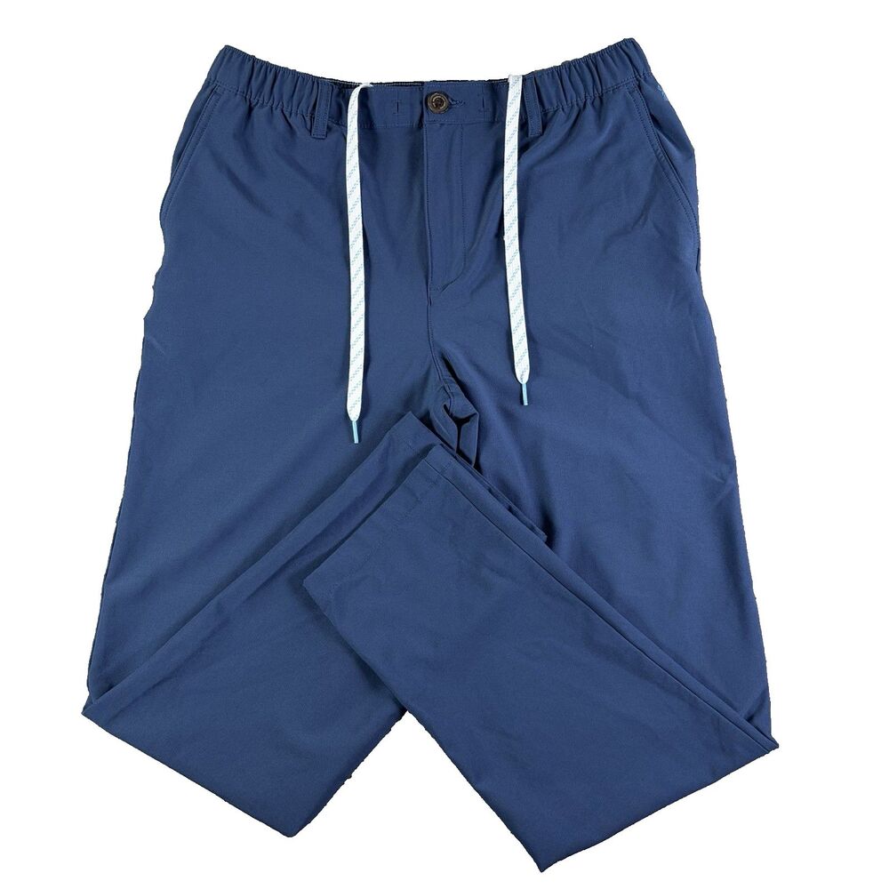 Chubbies Everywear Pants Mens Large Blue Preppy Golf Stretch Drawstring Chino